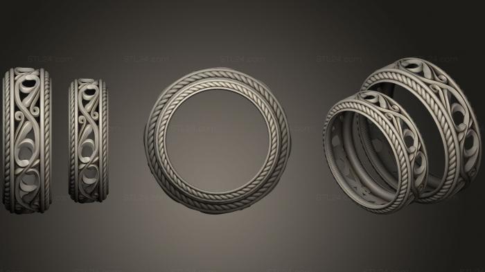 Ювелирные перстни и кольца (Кольцо 5, JVLRP_0486) 3D модель для ЧПУ станка